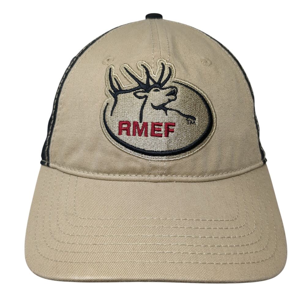 RMEF Strapback Baseball Cap Multicolor One Size Adjustable Embroidered 6 Panel